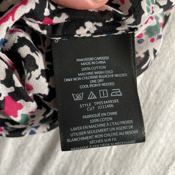 Joie Floral Lace Trim Top (XL) - Picture 6 of 9